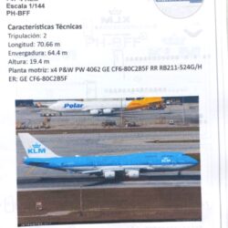 Calcas Boeing 747-4 KLM – 1:144 – Orión Decals