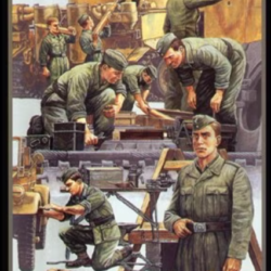 WWII GERMAN TANK CREW – Field Maintenance Set – TAMIYA 1:48