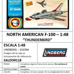 NORTH AMERICAN F-100 «Thubderbird» – LINDBERG 1:48 «SALDO»