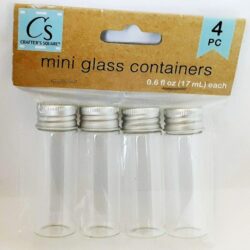 MINI FRASCOS DE VIDRIO (15ml) x 4 – CRAFTERS SQUARE